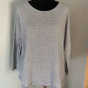 Old Navy Navy Blue Stripe Shirt